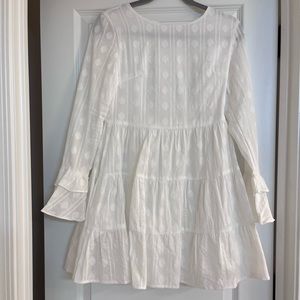 Pink Lily boho white dress